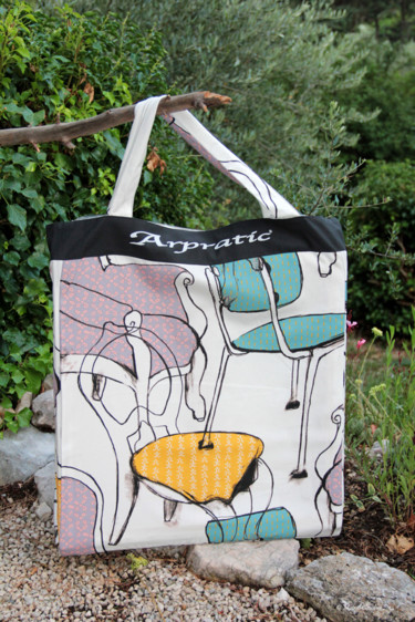 Artcraft titled "ARPRATIC" by Sandra Quadratus, Original Artwork, Bags and Luggages