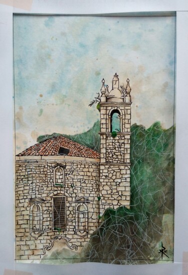 Pintura intitulada "Mosteiro de Sta Mar…" por Sandra Sousa, Obras de arte originais, Acrílico
