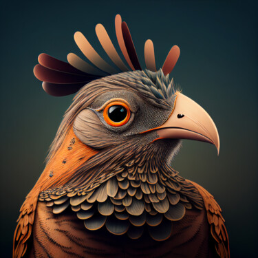 Digital Arts titled "it's a bird" by Sandra Wiggers, Original Artwork, AI generated image