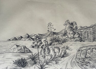 Fotografia intitolato "Girolata (Zeichnung)" da Sandra Willendorf, Opera d'arte originale, Fotografia non manipolata