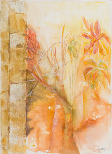 Pittura intitolato "Árvore da Rua Beatr…" da Sandra Filardi, Opera d'arte originale, Olio