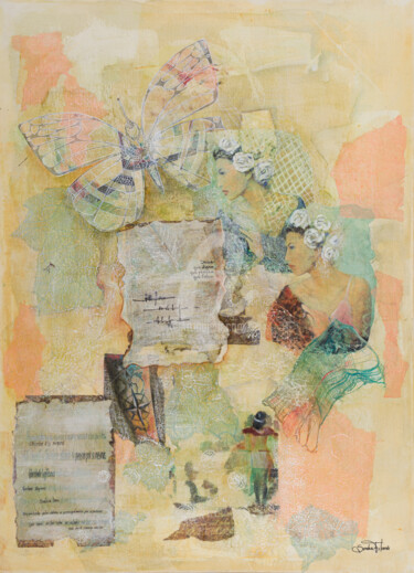 Malerei mit dem Titel "Senhora Liberdade,…" von Sandra Filardi, Original-Kunstwerk, Öl