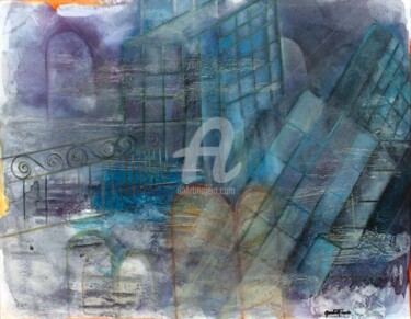 Malerei mit dem Titel "Portas para a Cidade" von Sandra Filardi, Original-Kunstwerk, Öl
