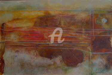 Pintura intitulada "Abstração" por Sandra Filardi, Obras de arte originais, Óleo