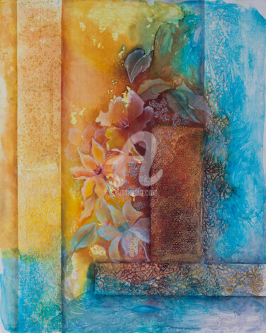 Картина под названием "Petit Bouquet de Fl…" - Sandra Filardi, Подлинное произведение искусства, Масло