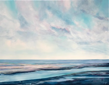Painting titled "Wadden Sea" by Sandra Gebhardt-Hoepfner, Original Artwork, Acrylic