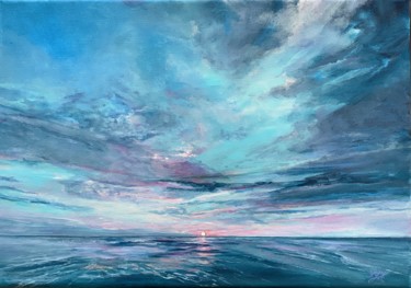 Schilderij getiteld "Sunset" door Sandra Gebhardt-Hoepfner, Origineel Kunstwerk, Acryl