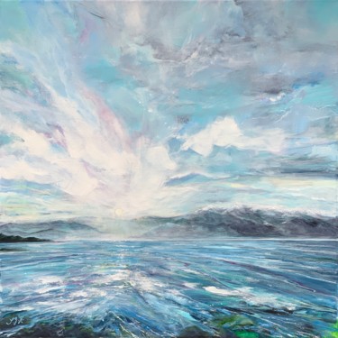 Peinture intitulée "Wild Sky" par Sandra Gebhardt-Hoepfner, Œuvre d'art originale, Acrylique