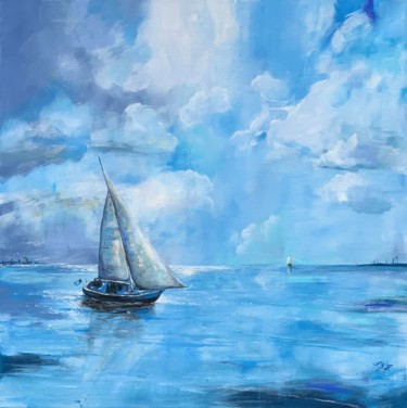 Schilderij getiteld "Sailing" door Sandra Gebhardt-Hoepfner, Origineel Kunstwerk, Acryl