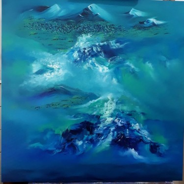ShangriLa Peinture intitulée "ShangriLa" par Sandra Maria Honorato S. Souza, Œuvre d'art originale, Huile