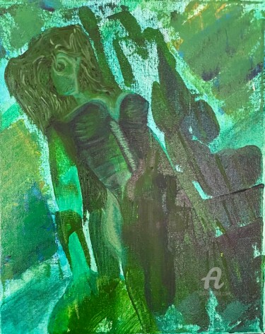 Painting titled "Fealty to the Dimen…" by Sandramarie Benny, Original Artwork, Acrylic Mounted on Wood Stretcher frame