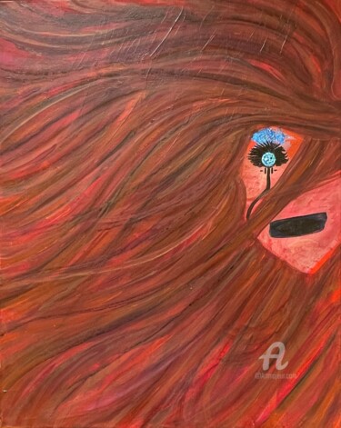 Pintura titulada "Unrecognizable" por Sandramarie Benny, Obra de arte original, Acrílico Montado en Bastidor de camilla de m…