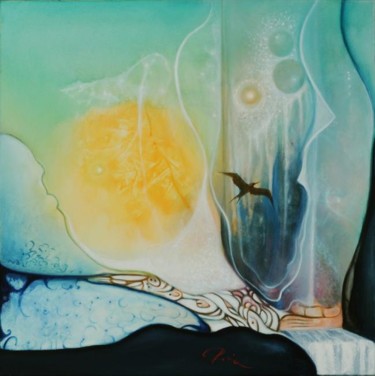 Peinture intitulée "THE ETERNAL SPLENDO…" par Rodica Miller, Œuvre d'art originale, Huile
