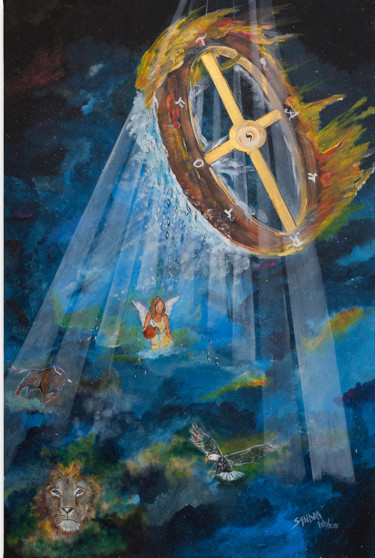 Pittura intitolato "La Rueda De La Fort…" da Sandra Osaer, Opera d'arte originale, Acrilico