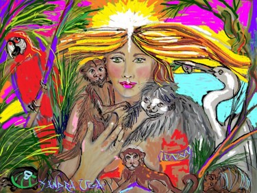 Incisioni, stampe intitolato "Amor pela Natureza" da Sandra Uga, Opera d'arte originale, incisione