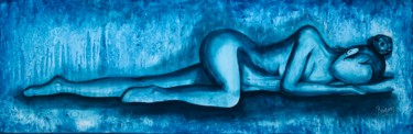 Peinture intitulée "Aquatica" par Brugeras Sandrine, Œuvre d'art originale, Acrylique
