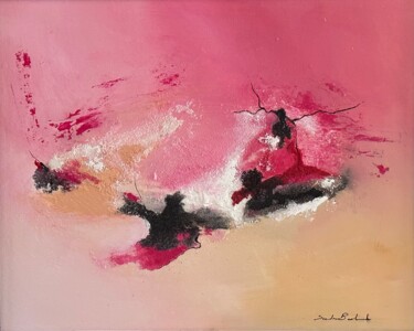 Painting titled "La Danse" by Sandrine Belmont, Original Artwork, Acrylic Mounted on Cardboard