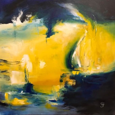 Painting titled "Lumière" by Sandrine Chalot, Original Artwork, Acrylic