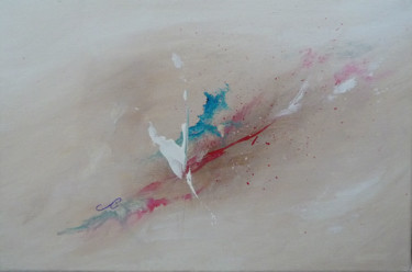 Painting titled "Evanescence" by Sandrine Chalot, Original Artwork, Acrylic