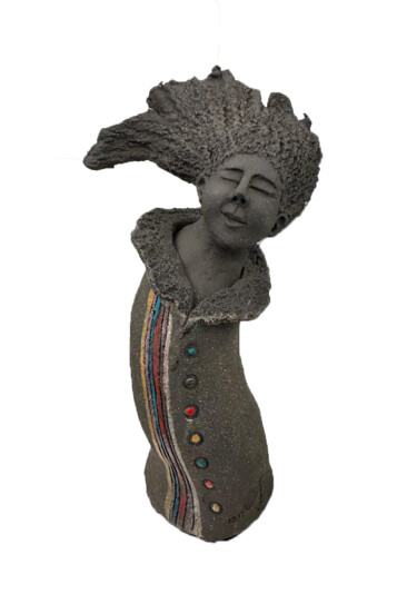 Скульптура под названием "Le mouvement" - Sandrine De Zorzi, Подлинное произведение искусства, Терракота