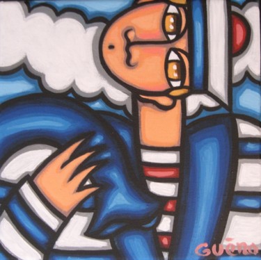 Картина под названием "Marin 2" - Guena, Подлинное произведение искусства, Акрил