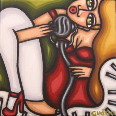 Painting titled "Musique" by Guena, Original Artwork, Acrylic