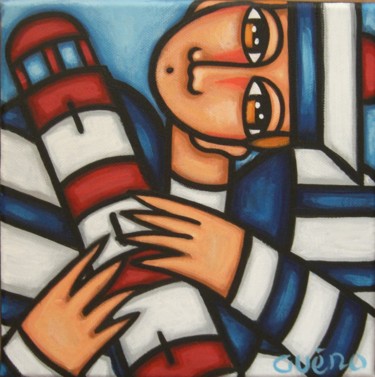 Картина под названием "Marin 3" - Guena, Подлинное произведение искусства, Акрил