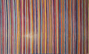 Peinture intitulée "Colors Vibrations 2" par Guena, Œuvre d'art originale, Acrylique Monté sur Châssis en bois