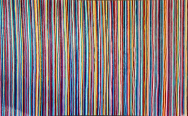 Painting titled "Colors vibrations 1" by Guena, Original Artwork, Acrylic