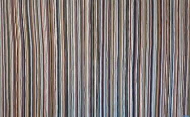 Schilderij getiteld "Colors vibrations 4" door Guena, Origineel Kunstwerk, Acryl Gemonteerd op Frame voor houten brancard
