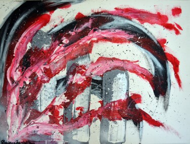 Картина под названием "ASIE" - Sandrine Guimberteau, Подлинное произведение искусства, Акрил Установлен на Деревянная рама д…
