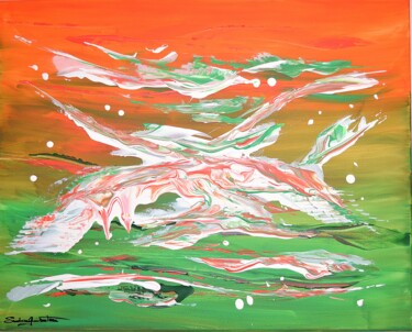 DUO Peinture intitulée "DUO" par Sandrine Guimberteau, Œuvre d'art originale, Acrylique
