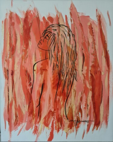 Картина под названием "pure éveil" - Sandrine Guimberteau, Подлинное произведение искусства, Акрил Установлен на Деревянная…