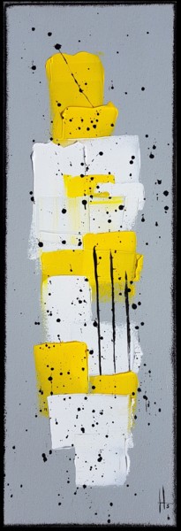 Peinture intitulée "Tableau abstrait pe…" par Sandrine Hartmann, Œuvre d'art originale, Acrylique