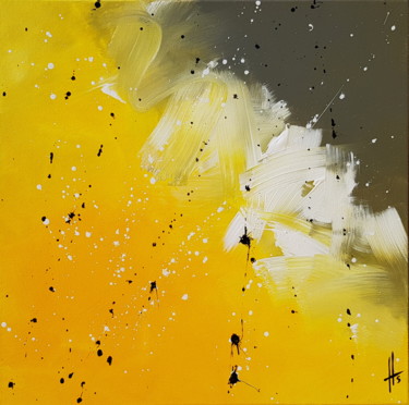 Pintura titulada "ERUPTION SOLAIRE" por Sandrine Hartmann, Obra de arte original, Acrílico Montado en Bastidor de camilla de…