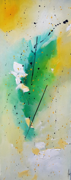 Картина под названием "PARFUM" - Sandrine Hartmann, Подлинное произведение искусства, Акрил Установлен на Деревянная рама дл…