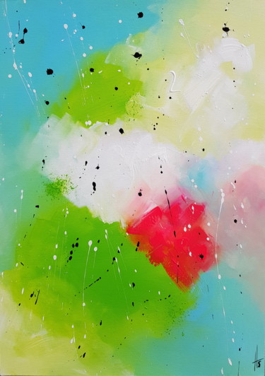 Картина под названием "Acidulé" - Sandrine Hartmann, Подлинное произведение искусства, Акрил Установлен на Деревянная рама д…