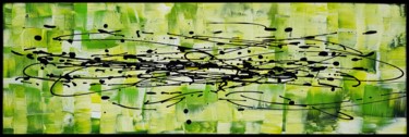 Peinture intitulée "OLIVE" par Sandrine Hartmann, Œuvre d'art originale, Acrylique Monté sur Châssis en bois