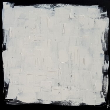 Painting titled "MINIMAL" by Sandrine Hartmann, Original Artwork, Acrylic Mounted on Wood Stretcher frame