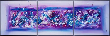 Painting titled "VELOURS" by Sandrine Hartmann, Original Artwork, Acrylic Mounted on Wood Stretcher frame