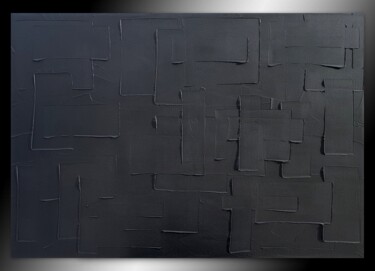 Peinture intitulée "Tableau monochrome…" par Sandrine Hartmann, Œuvre d'art originale, Acrylique Monté sur Châssis en bois