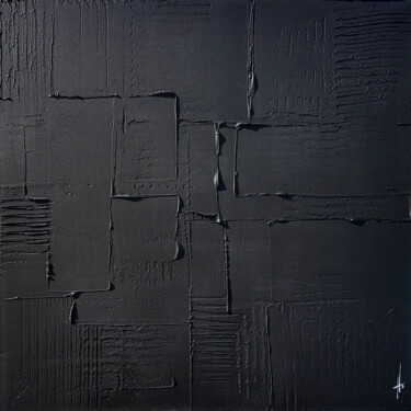 Malarstwo zatytułowany „tableau monochrome…” autorstwa Sandrine Hartmann, Oryginalna praca, Akryl Zamontowany na Drewniana r…