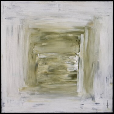 Painting titled "ARCADIUM" by Sandrine Hartmann, Original Artwork, Acrylic Mounted on Wood Stretcher frame