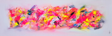 Ζωγραφική με τίτλο "Ivresse Colorée" από Sandrine Hartmann, Αυθεντικά έργα τέχνης, Ακρυλικό Τοποθετήθηκε στο Ξύλινο φορείο σ…
