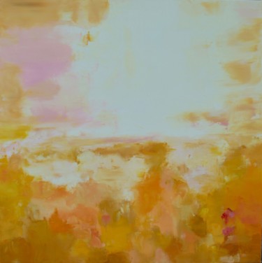 Peinture intitulée "Les blés chantants" par Sandrine Jarrosson, Œuvre d'art originale, Huile Monté sur Châssis en bois