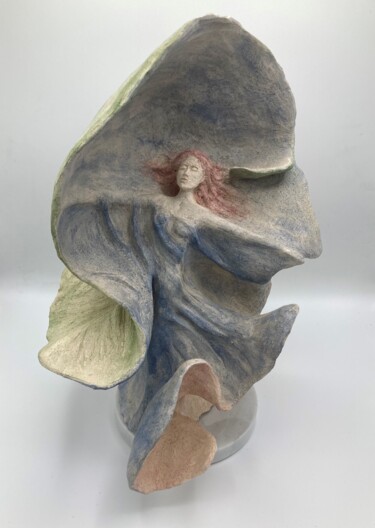Skulptur mit dem Titel "La Danse serpentine" von Sandrine Julien (Nizebulle), Original-Kunstwerk, Terra cotta