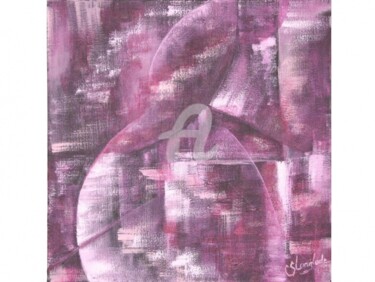 Картина под названием "Tourbillon binaire" - Sandrine Langlade, Подлинное произведение искусства, Масло