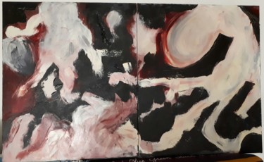 Painting titled "Apocalyptique" by Sandrine Loiseau, Original Artwork, Oil