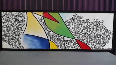 Peinture intitulée "Torturé" par Sandrine Loiseau, Œuvre d'art originale, Acrylique