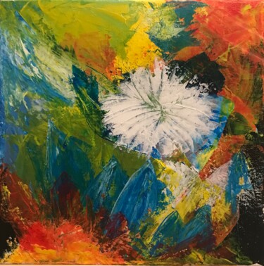 Картина под названием "«multicolor »" - Sandrine Roux, Подлинное произведение искусства, Акрил Установлен на Деревянная рама…